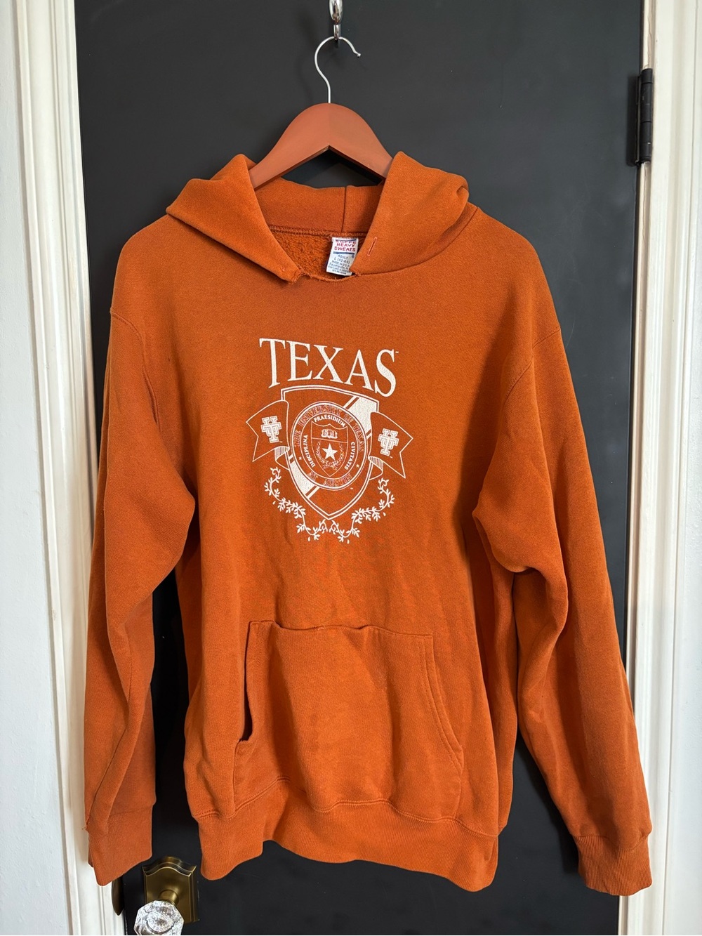Soffe Orange Texas Crest Zip-Up Style Hoodie